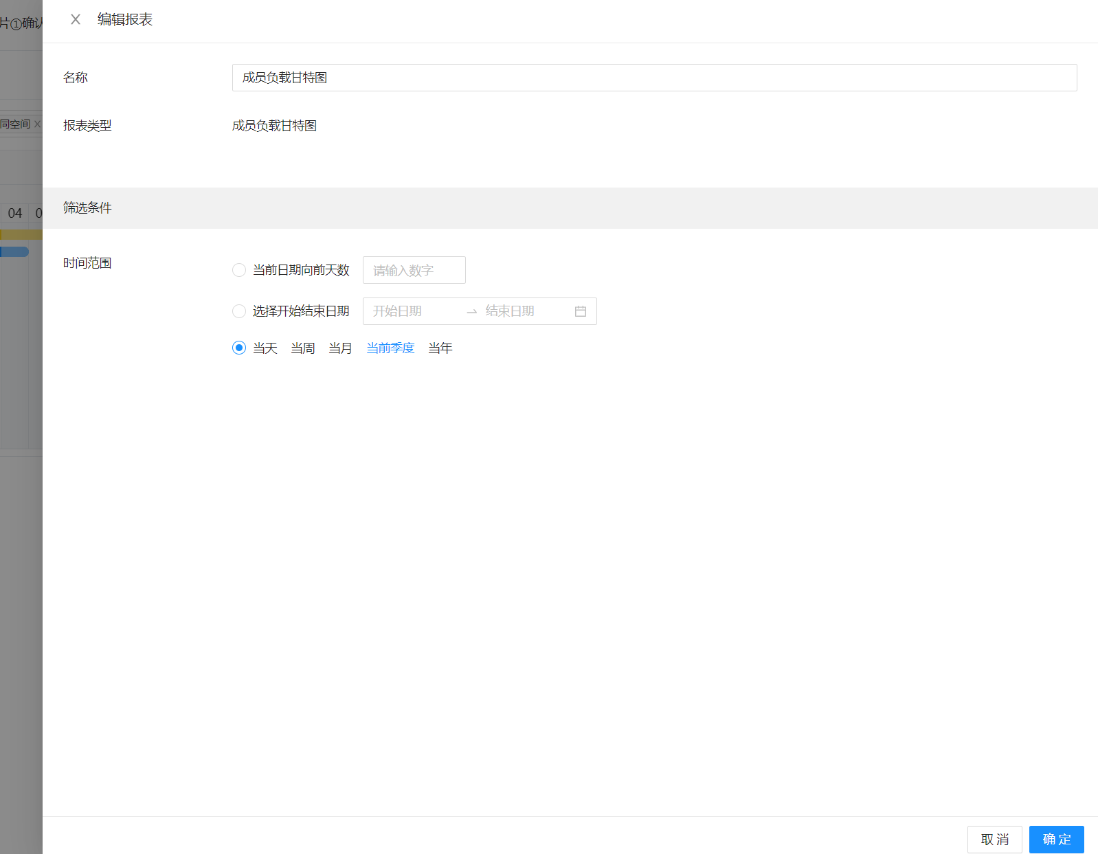 成员负载甘特图